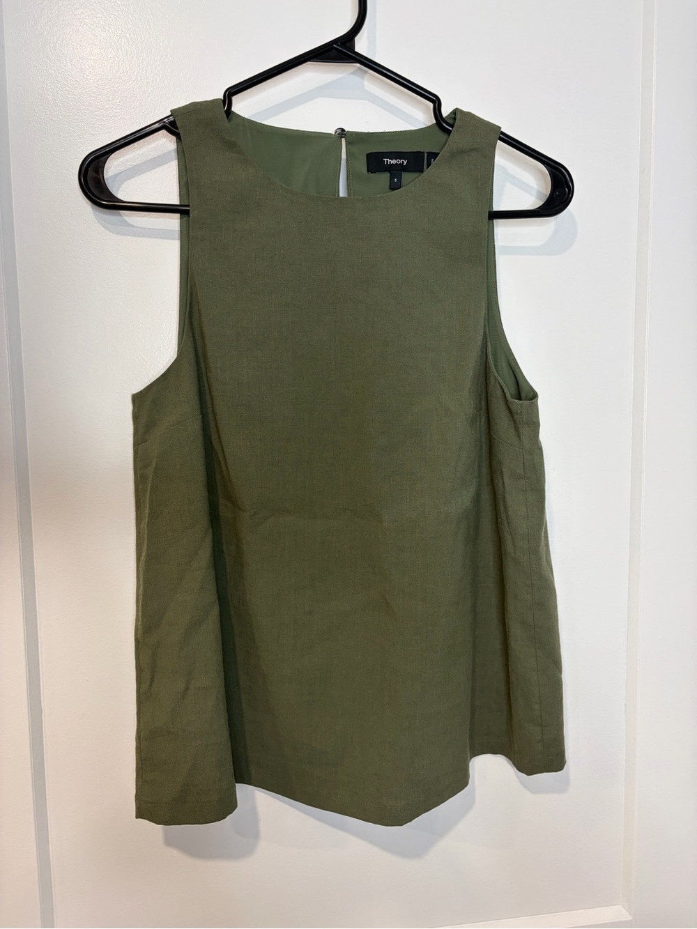 Theory Olive Green Sleeveless Tank Top